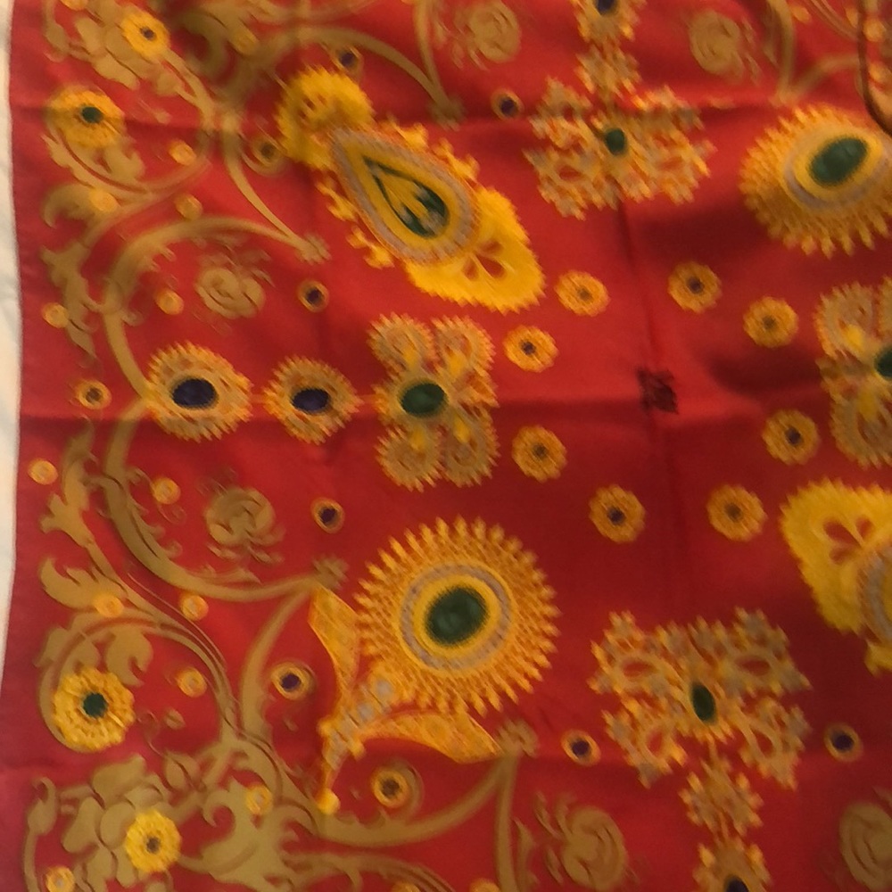 Mantero silk twill scarf. 34” square approx.